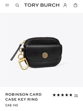 Tory Burch Card case key ring